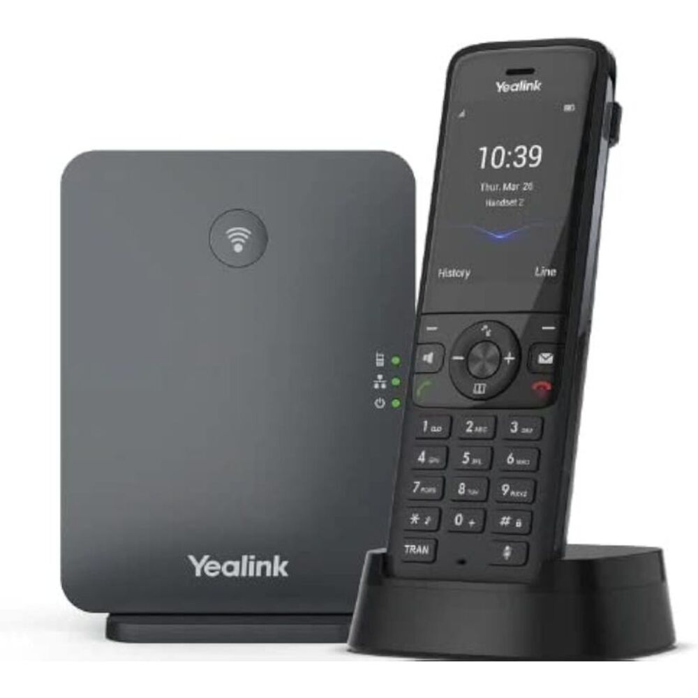 Yealink W78P DECT IP Phone System with Base W70B and W78H Handset - Black